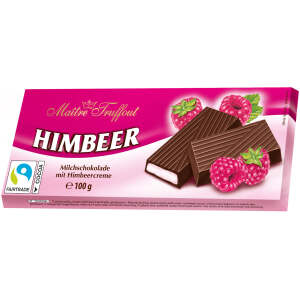 Cremeschokolade Himbeer 100g - Maître Truffout