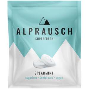 Alprausch Superfresh Spearmint ohne Zucker 22g - Alprausch Pastillen