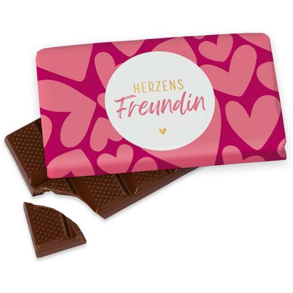 Schokoladentafel Herzensfreundin 40g