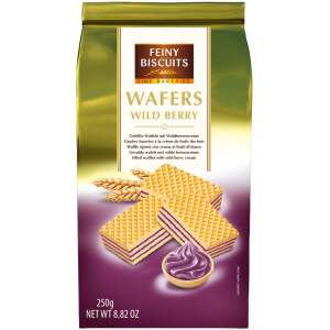 Waffeln mit Waldbeerencremefüllung 250g - Feiny Biscuits