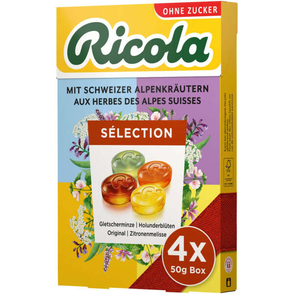 Ricola Sélection Box XL Mix 4 x 50g