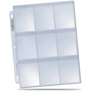 Ultra Pro 9-Pocket Secure Platinum Page mit Schutzklappen - SportZoo