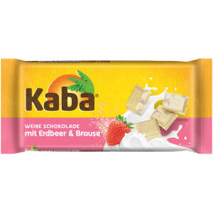 Kaba Weisse Schokolade mit Erdbeer & Brause 85g - Kaba