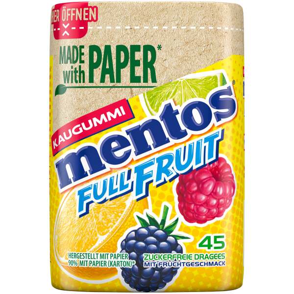 Mentos Full Fruit Kaugummi 90g