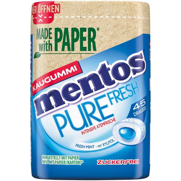 Mentos Fresh Mint Kaugummi 90g