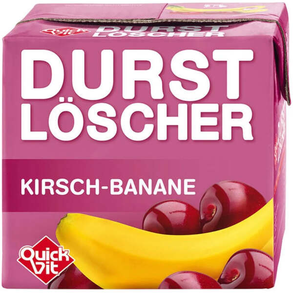 Durstlöscher QuickVit Banane-Sauerkirsche 500ml