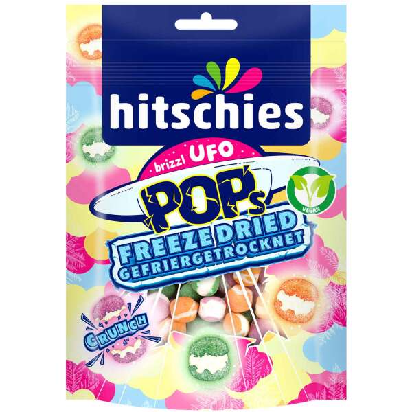Hitschies Brizzl Ufo Pops Freeze Dried 50g
