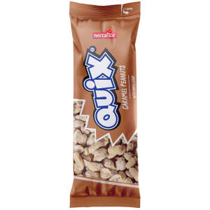 Quix Caramel Peanuts 40g - Nectaflor