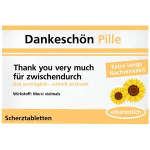 Scherztabletten Dankeschön-Pille - Erfurth