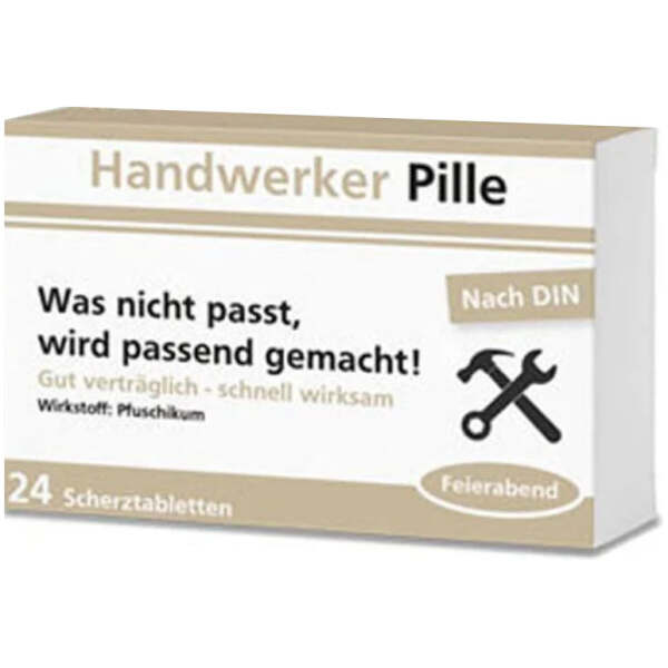 Scherztabletten Handwerker-Pille 22g
