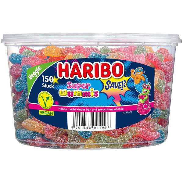 Haribo Super Wummis sauer vegan 150er