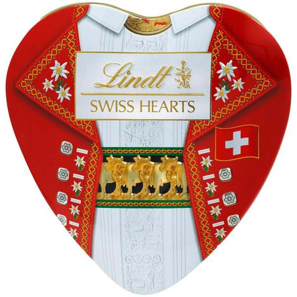Lindt Herzdose Tracht Rot 90g