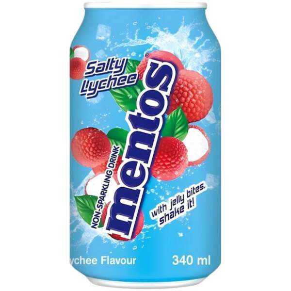 Mentos Non-Sparkling Drink Salty Lychee 340ml