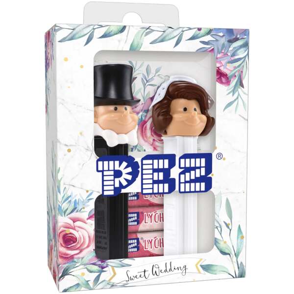 PEZ Geschenkset Just Married Braut braune Haare