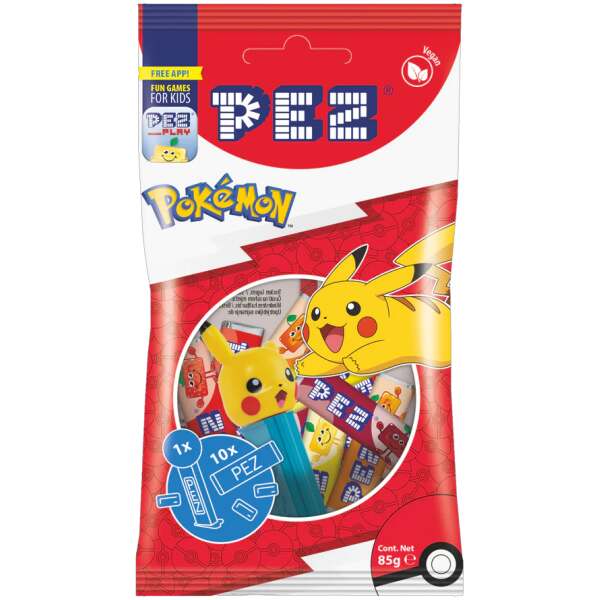 PEZ Beutel Pokemon 85g
