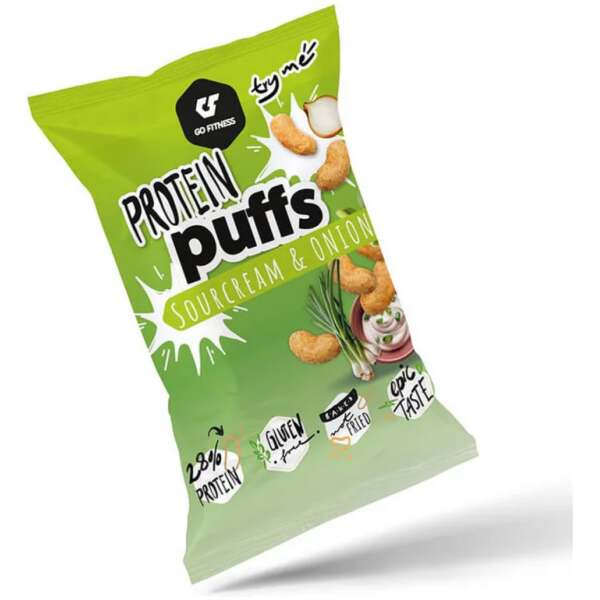GoFitness Nutrition Protein Puffs Sour Cream & Onion 50g