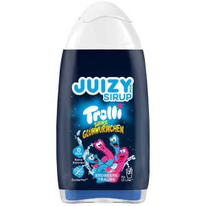 Trolli Saure Glühwürmchen Juizy Sirup Erdbeere Traube 65ml - Trolli