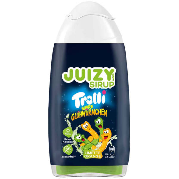 Trolli Saure Glühwürmchen Juizy Sirup Limette Orange 65ml