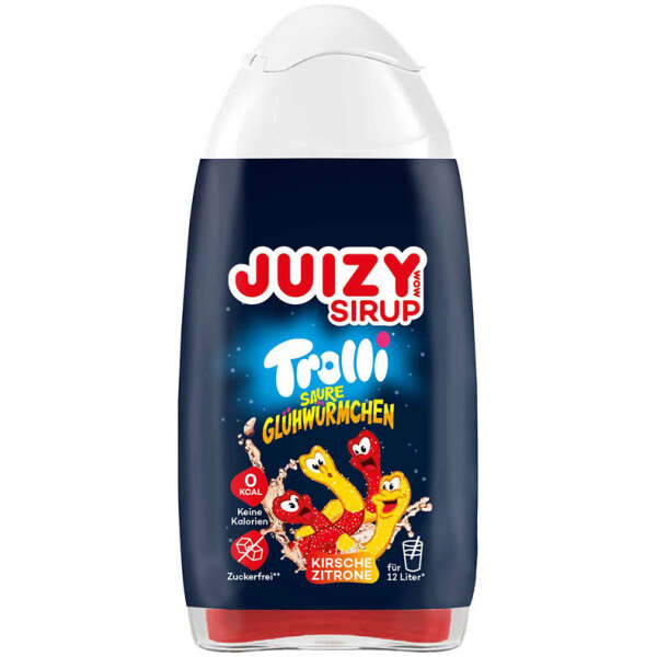 Trolli Saure Glühwürmchen Juizy Sirup Kirsche Zitrone 65ml