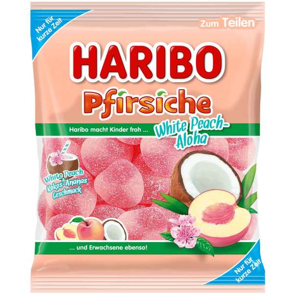 Haribo Pfirsiche White Peach-Aloha 175g
