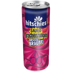 Hitschies Saure Drachenzungen brizzl Brause Kirsche 250ml - Hitschies