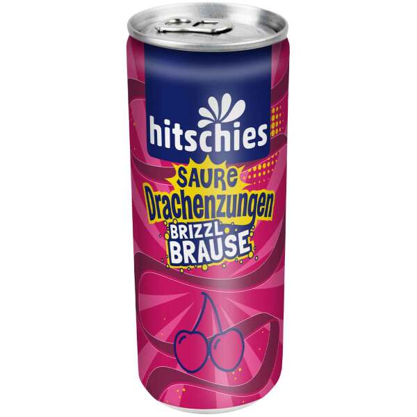 Hitschies Saure Drachenzungen brizzl Brause Kirsche 250ml