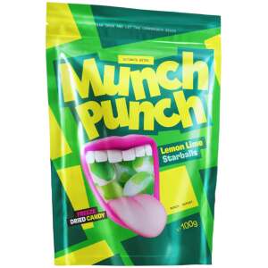 Freeze-Dried Munch Punch Lemon Lime Starballs 100g - Crunch Punch
