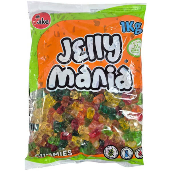 Jake Jelly Mania Mini Bears Halal 1kg