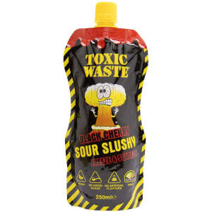 Toxic Waste Sour Slushy Black Cherry 250ml - Toxic Waste
