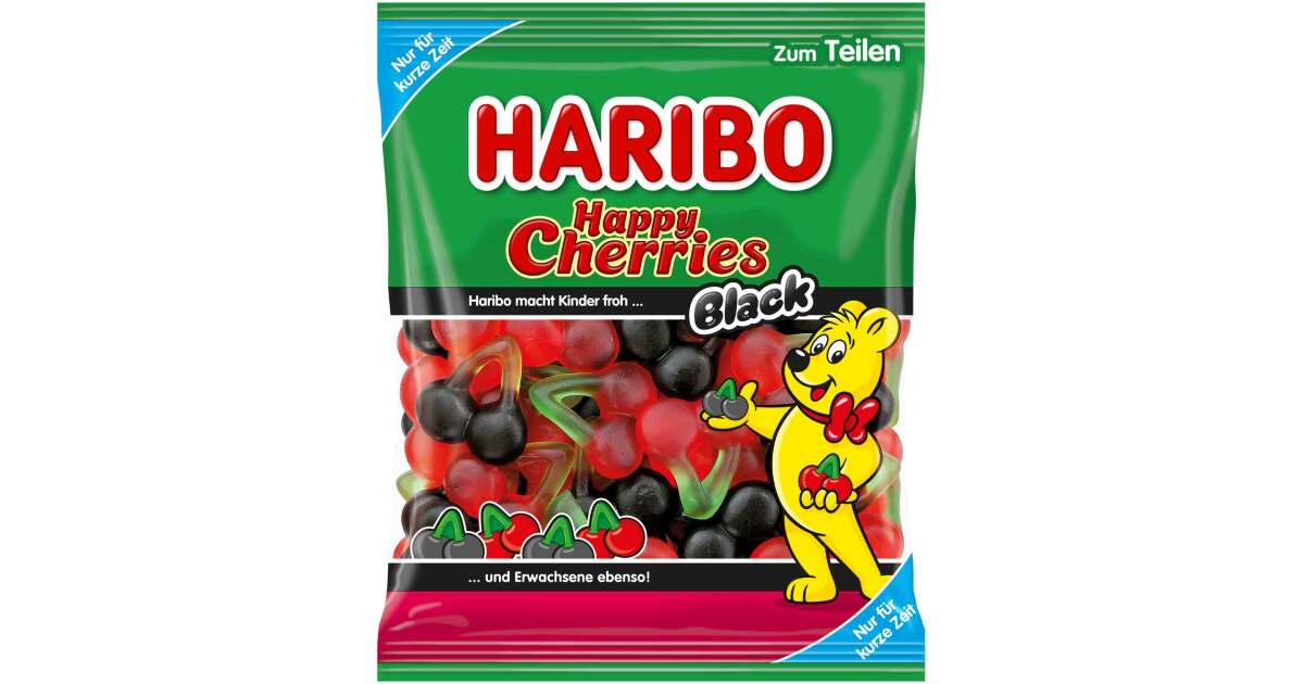 Haribo Happy Cherries Black 175g | Sweets.ch