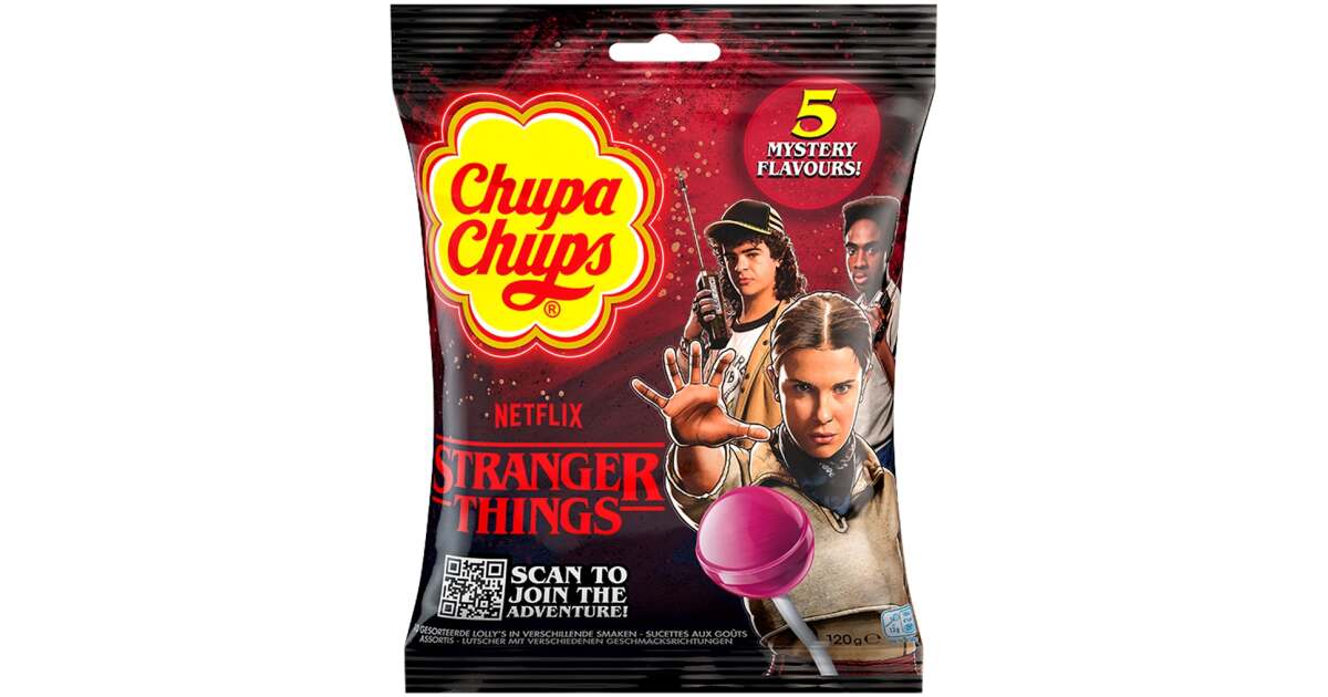 Chupa Chups Stranger Things Right Side Up 10er 120g